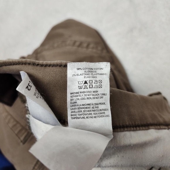 Lucky Brand Pants Mens 32x32 Brown 121 Slim Straight Chino Stretch Cotton - Picture 8 of 12